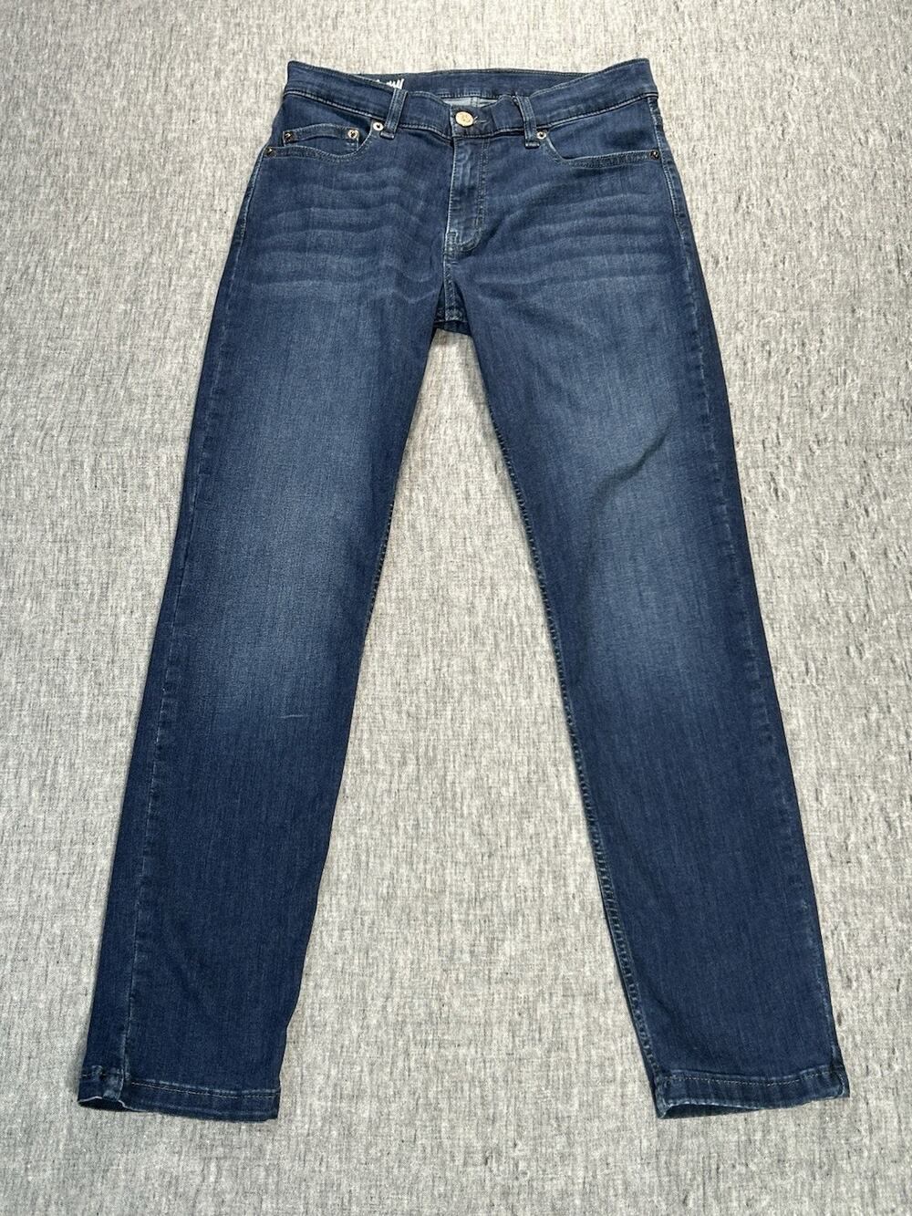 Mugsy Fultons Jeans Mens 31x30 Blue Straight Stretch Denim Casual Comfort